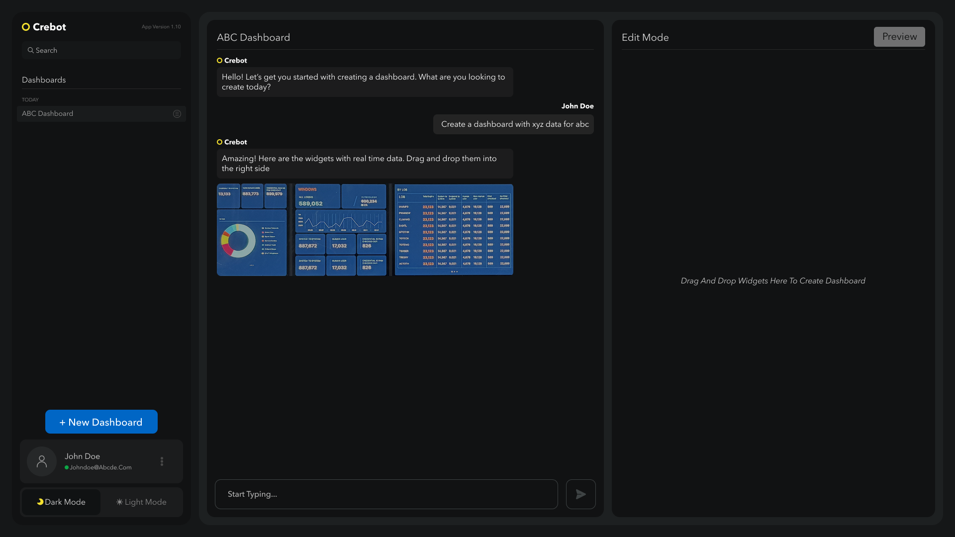 Prompt-driven Widget Creation